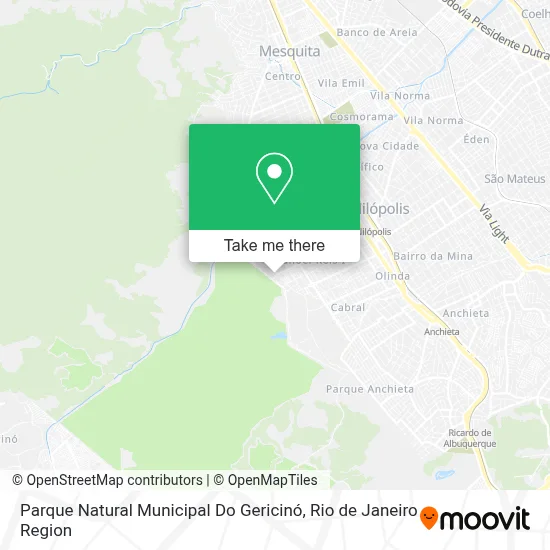 Parque Natural Municipal Do Gericinó map