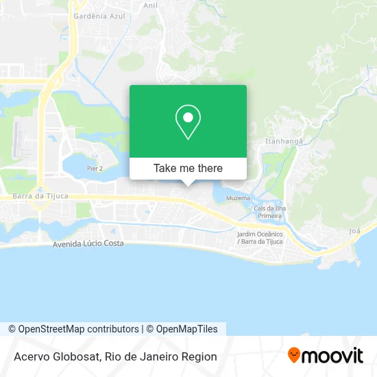 Acervo Globosat map
