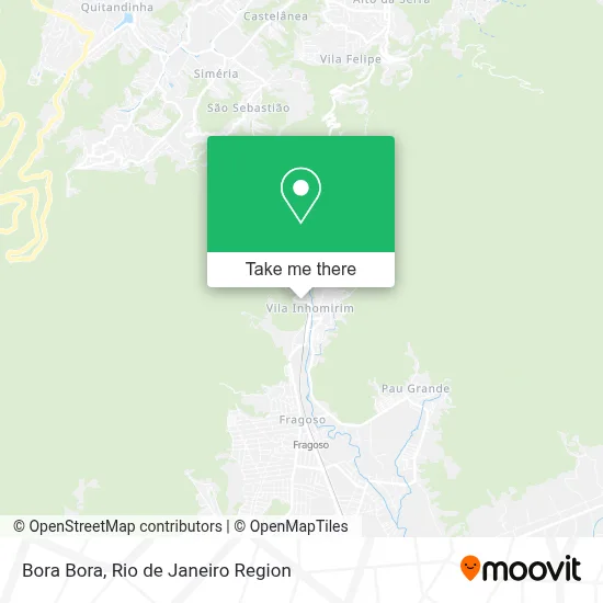 Bora Bora map