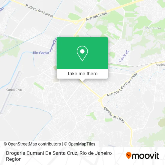 Drogaria Cumani De Santa Cruz map