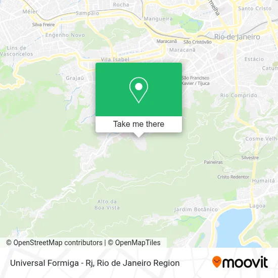 Universal Formiga - Rj map