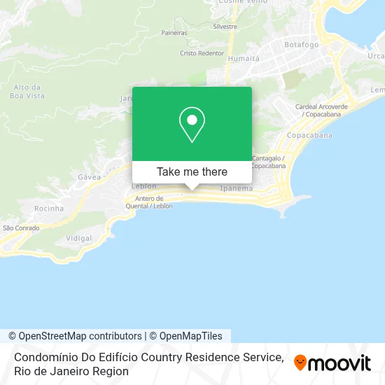Condomínio Do Edifício Country Residence Service map