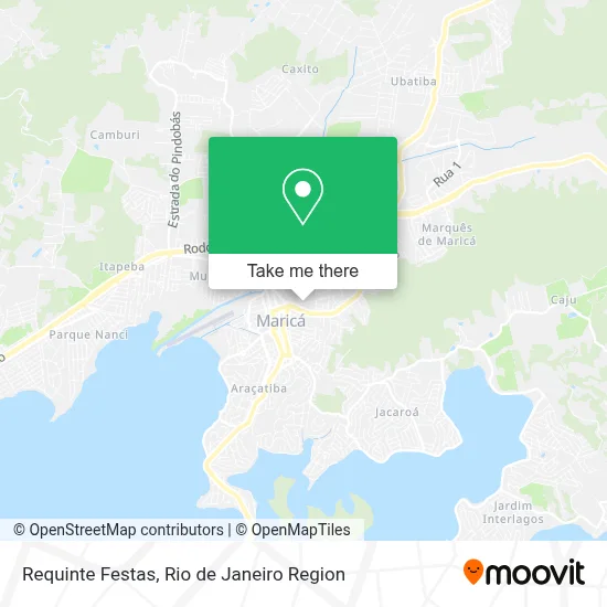 Requinte Festas map