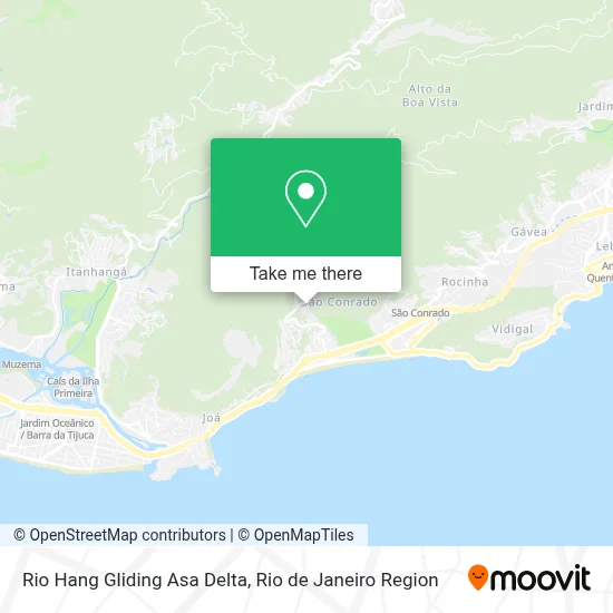 Rio Hang Gliding Asa Delta map
