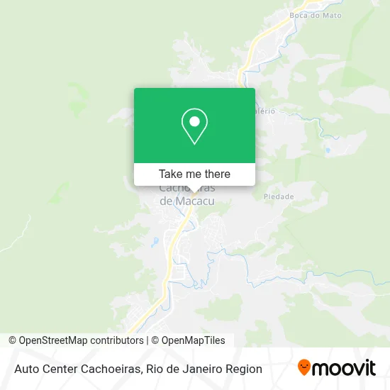 Auto Center Cachoeiras map
