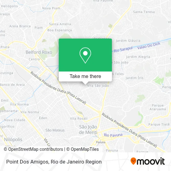 Point Dos Amigos map