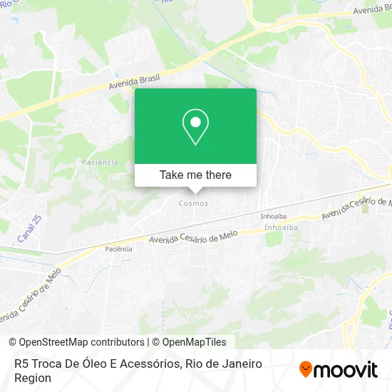 R5 Troca De Óleo E Acessórios map