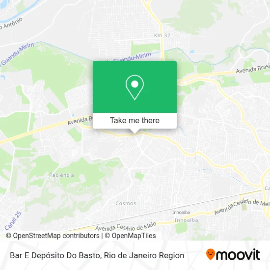 Bar E Depósito Do Basto map