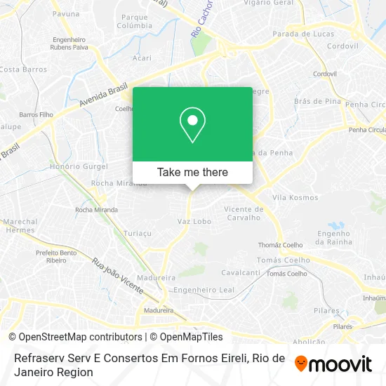 Refraserv Serv E Consertos Em Fornos Eireli map