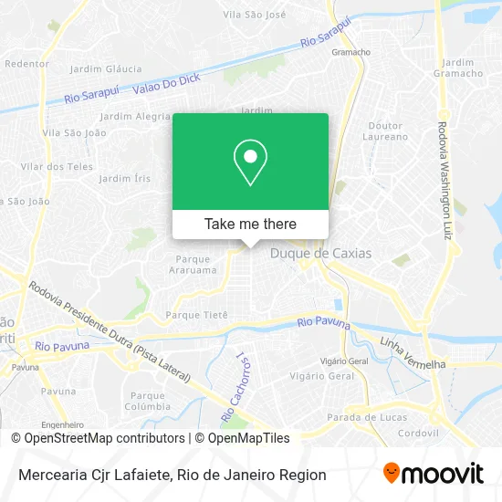 Mercearia Cjr Lafaiete map