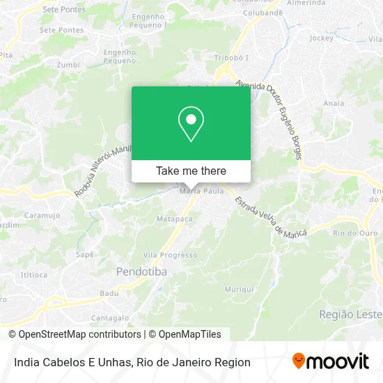 India Cabelos E Unhas map