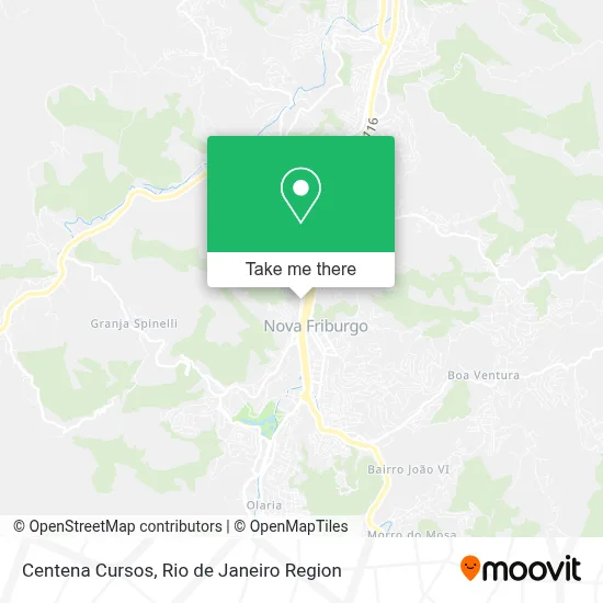 Centena Cursos map