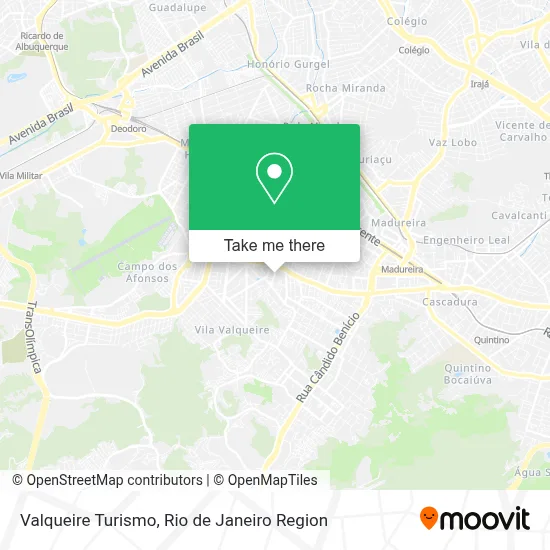 Valqueire Turismo map