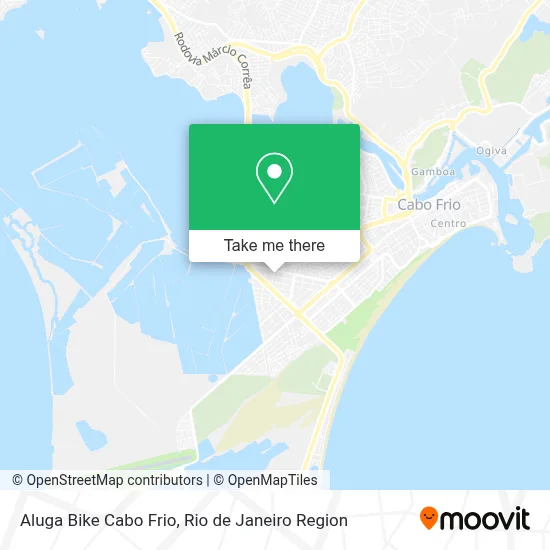 Aluga Bike Cabo Frio map