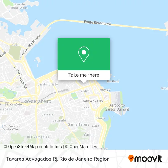 Tavares Advogados Rj map
