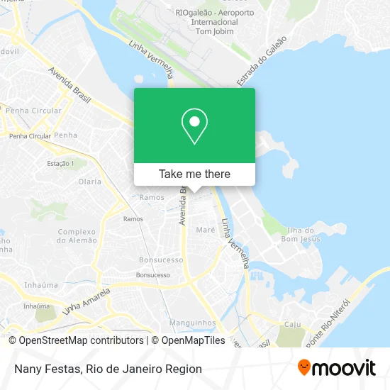 Nany Festas map
