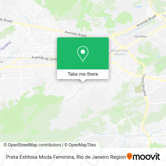 Preta Estilosa Moda Feminina map
