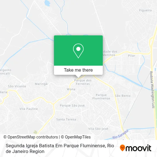 Segunda Igreja Batista Em Parque Fluminense map