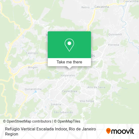 Refúgio Vertical Escalada Indoor map