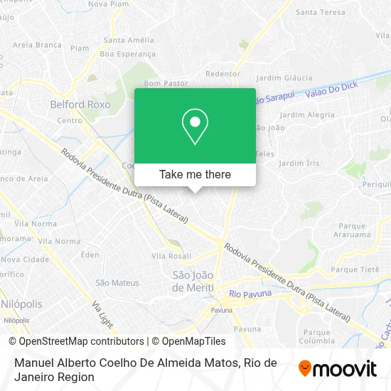 Manuel Alberto Coelho De Almeida Matos map