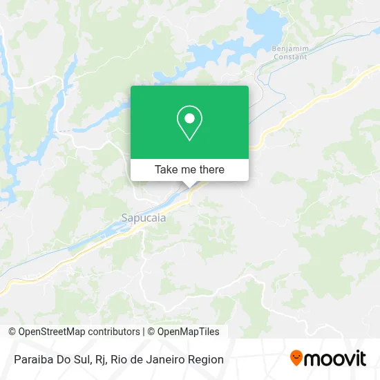 Paraiba Do Sul, Rj map