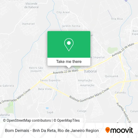 Bom Demais - Bnh Da Reta map