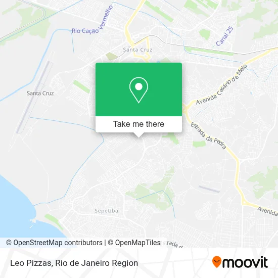 Leo Pizzas map