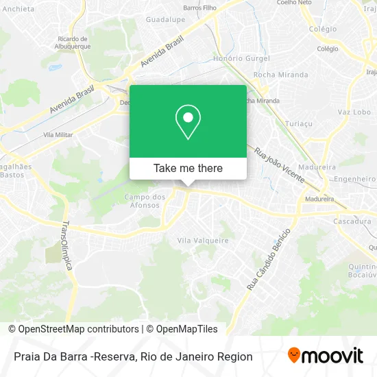 Praia Da Barra -Reserva map