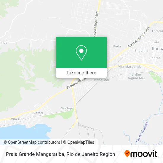Praia Grande Mangaratiba map