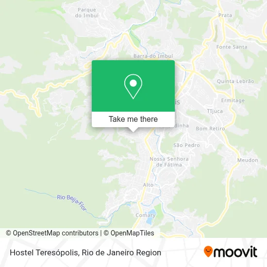 Hostel Teresópolis map