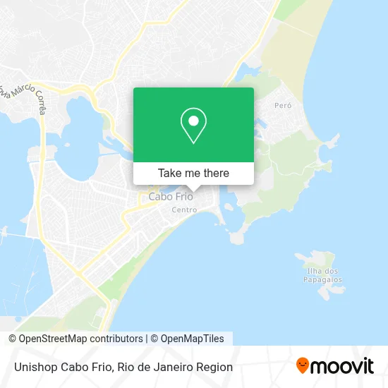 Unishop Cabo Frio map