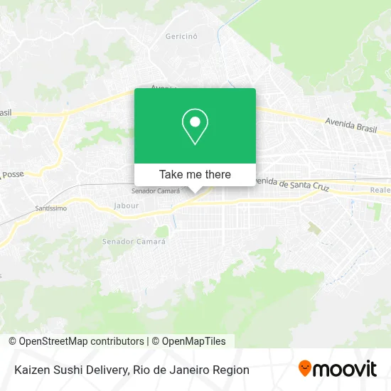 Kaizen Sushi Delivery map