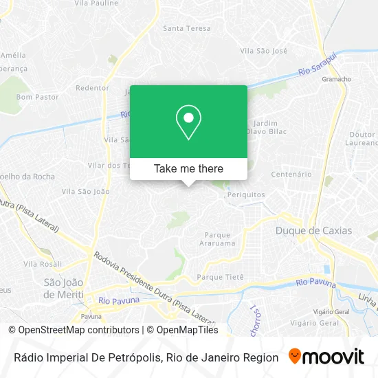 Rádio Imperial De Petrópolis map