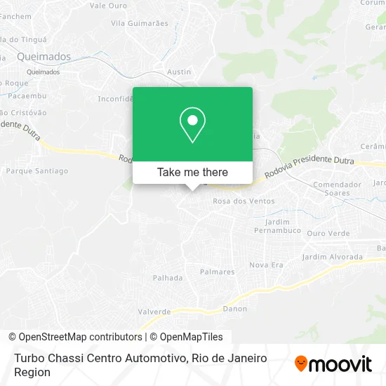 Turbo Chassi Centro Automotivo map