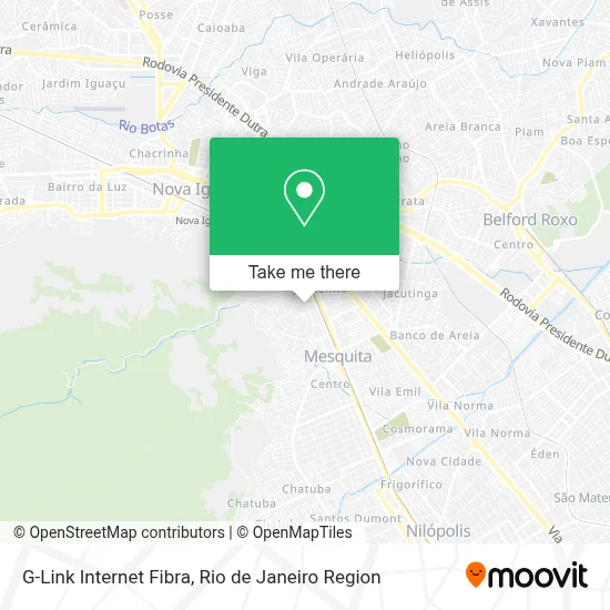 G-Link Internet Fibra map