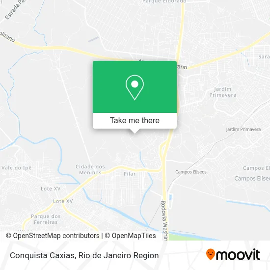 Conquista Caxias map