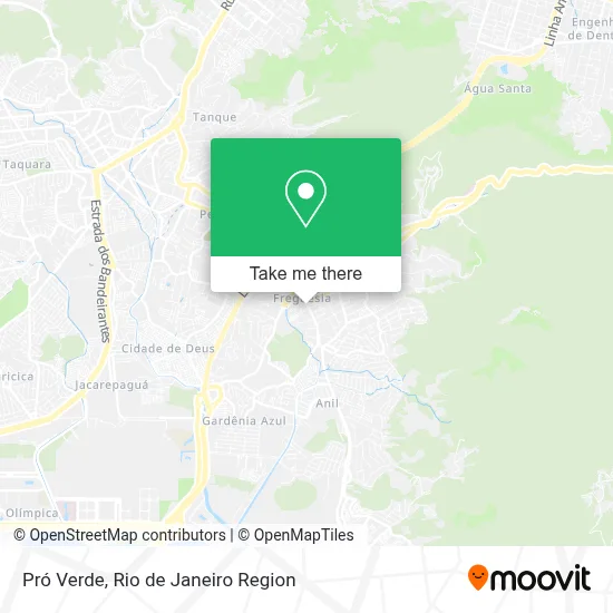 Pró Verde map