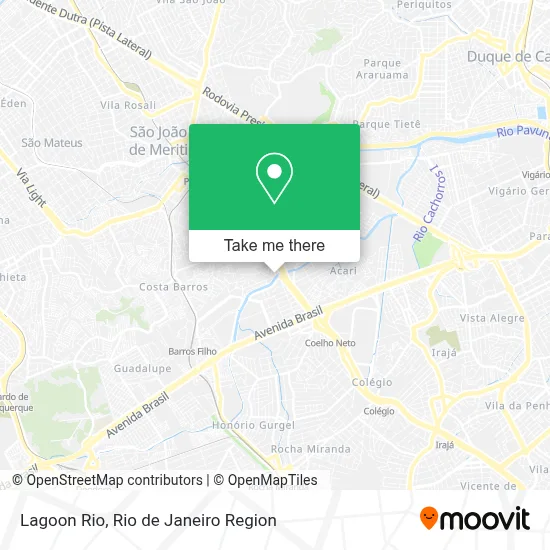 Lagoon Rio map
