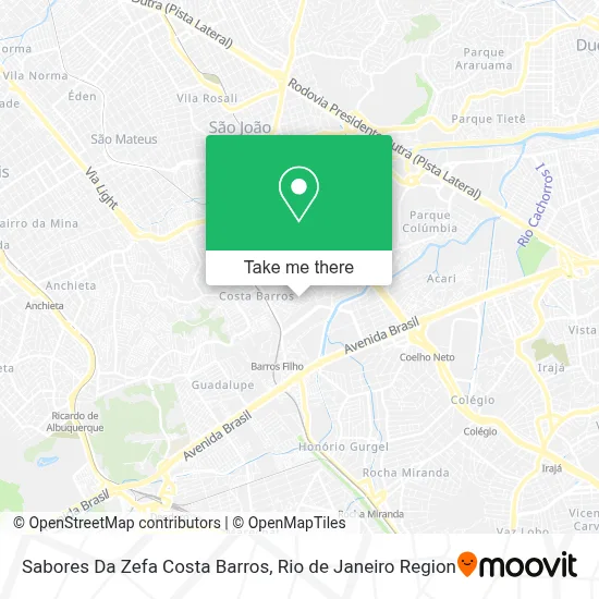 Sabores Da Zefa Costa Barros map