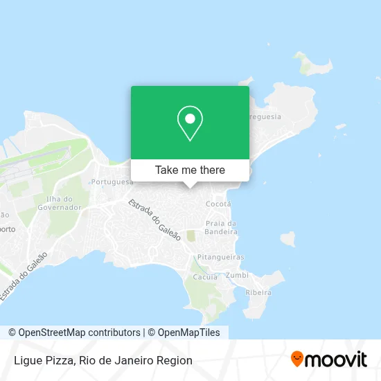 Ligue Pizza map