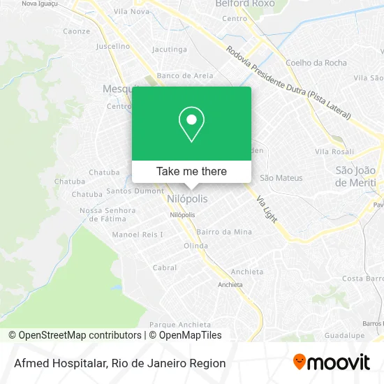 Afmed Hospitalar map