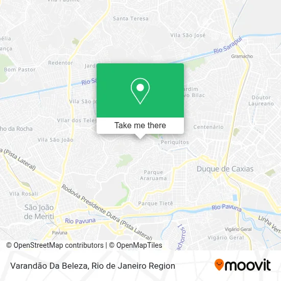 Varandão Da Beleza map