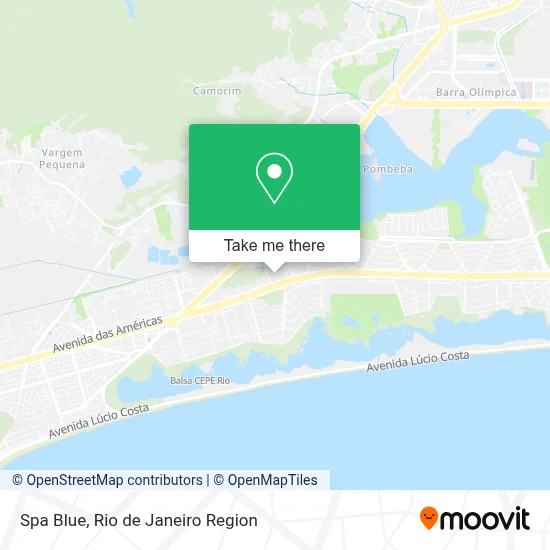 Spa Blue map