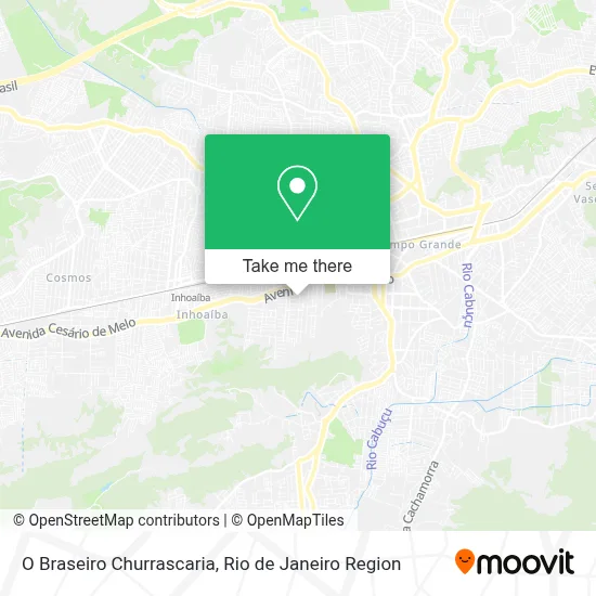 O Braseiro Churrascaria map