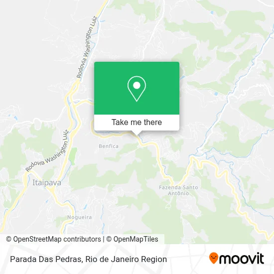 Parada Das Pedras map