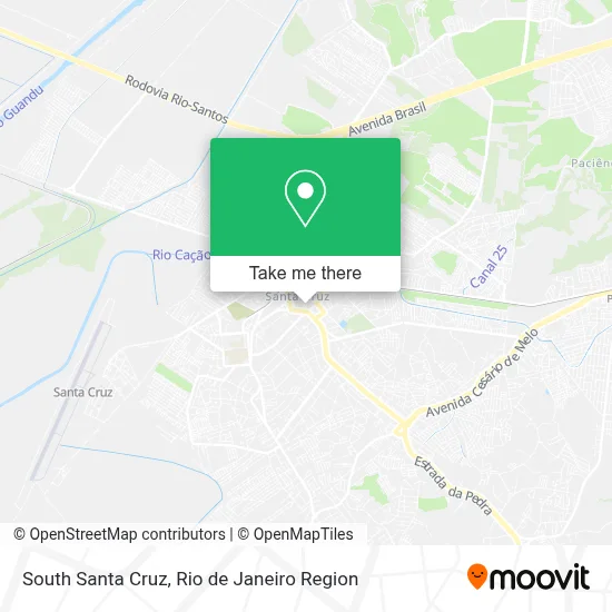 South Santa Cruz map