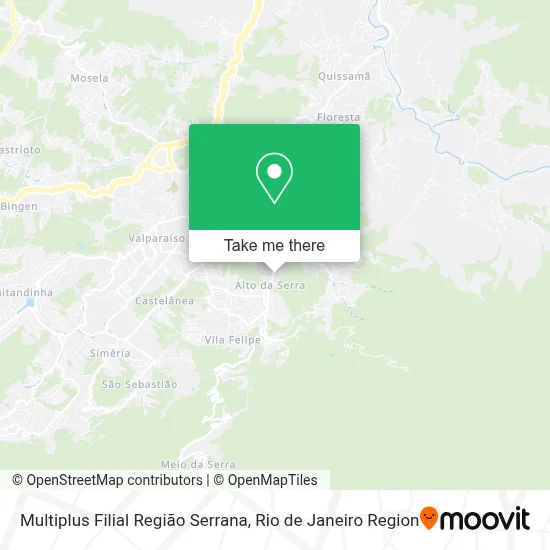 Multiplus Filial Região Serrana map