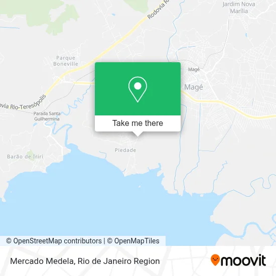 Mercado Medela map