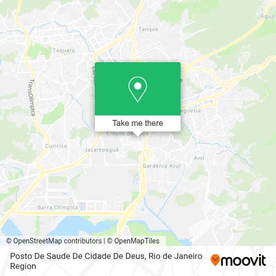 Posto De Saude De Cidade De Deus map
