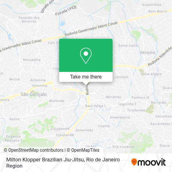 Milton Klopper Brazilian Jiu-Jitsu map